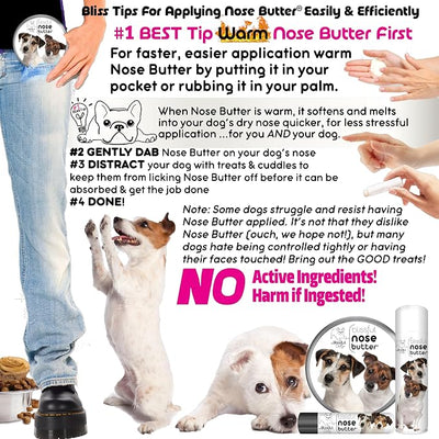 The Blissful Dog Jack Russell Terrier Unscented Nose Butter - Dog Nose Butter, 4 Ounce
