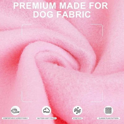 EXPAWLORER Princess Dog Hoodie-Soft Dog Sweater Calming Fleece Sweatshirt Cold Weather Pet Clothes,Pitbull Clothes Outfits,Coat Apparel for Puppy,Cat, Small Medium Large Dogs,Pink Medium