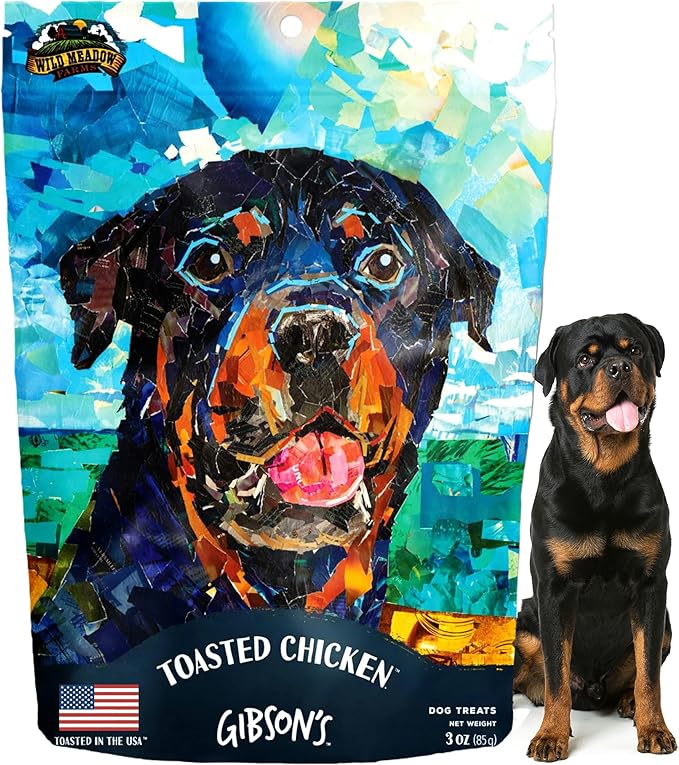 Gibson's Toasted Chicken, Soft Jerky Dog Treats, Crafted with Real Meat, Aromatic, and Grain-Free for Training and Rewarding Dogs of All Breeds and Ages - 3 Ounce Pouch