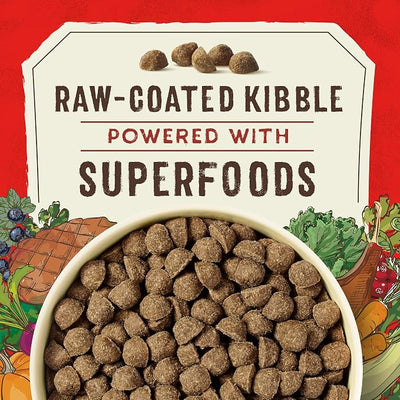 Stella & Chewy's SuperBlends Raw Coated Wholesome Grains Grass-Fed Beef, Beef Liver & Lamb Recipe with Superfoods, 3.5 lb. Bag (Pack of 3)