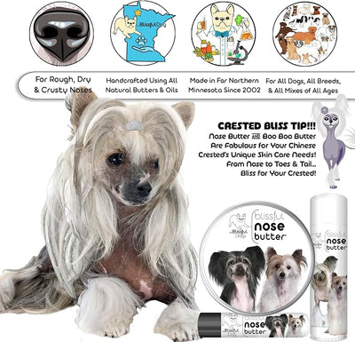 The Blissful Dog Chinese Crested Unscented Nose Butter, 1-Ounce