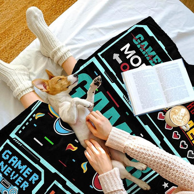 Gamer Blanket for Boys Men, 50x60 Inches | Soft Cozy Gaming Throw, For Couch Travel, Gamer Gifts for Kids Teen Dad Son Boyfriend, Vedio Game Controller Pattern