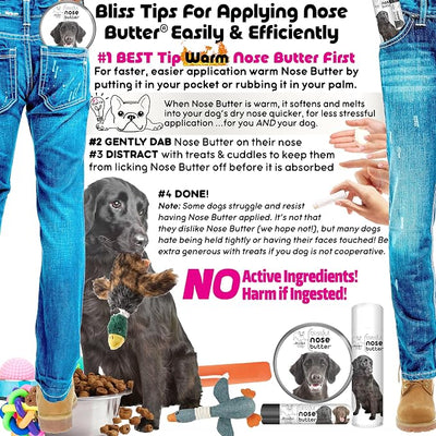 The Blissful Dog Flat-Coat Retriever Unscented Nose Butter - Dog Nose Butter, 2 Ounce