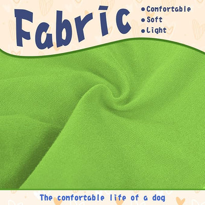 Comfortable Polyester-Cotton Dog Shirt –with 'They NOT Like US', Perfect for Small & Medium Dogs, Soft & Stylish Pet Apparel for Everyday Wear.Green M