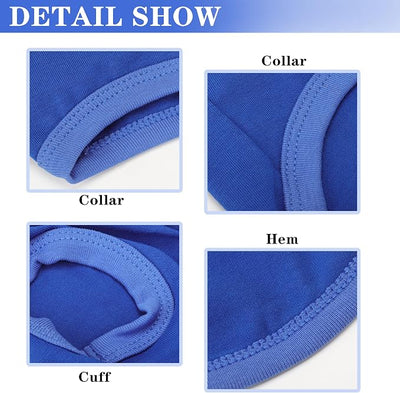Stylish Cotton Dog Shirt with Print, Soft & Breathable, All-Season Comfort, Fits Most Breeds - Perfect Pet Apparel for Small, Medium, Large Dogs.Blue&xs