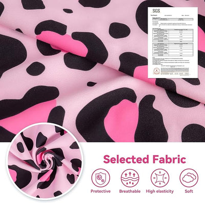 cyeollo Dog Recovery Suit Female, Breathable Surgery Suit for Dogs Female After Spayed, Soft Surgical Body Suit Dog Onesie, E-Collar & Cone Alternative, Anti-Licking Wound Surgery Clothes, Leopard S