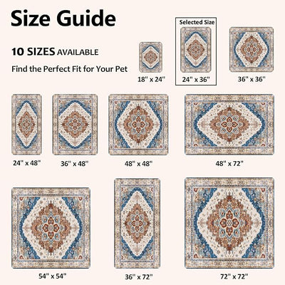 Washable Pee Pads for Dogs, Reusable Puppy Potty Training Pads, Ultra-Absorbent Thick Waterproof Leak-Proof Non-Slip Pads & Mat for Crate, Playpen, Floor, Whelping & Housebreaking , 2 Pack 24"x36"