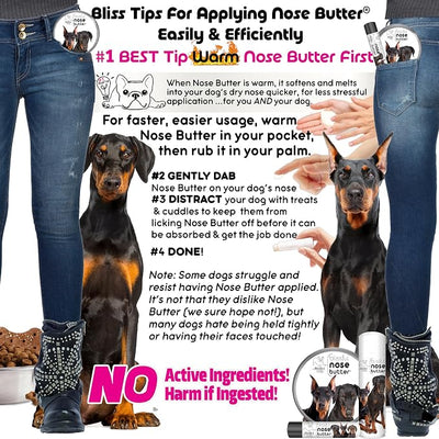 The Blissful Dog Doberman Pinscher Unscented Nose Butter, 16oz