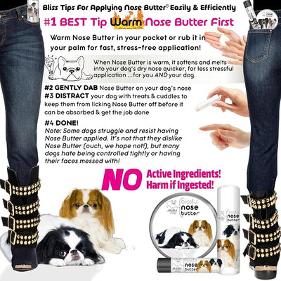 The Blissful Dog Japanese Chin Unscented Nose Butter - Dog Nose Butter, 2 Ounce