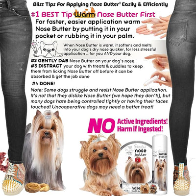 The Blissful Dog Yorkshire Terrier Unscented Nose Butter, 1-Ounce