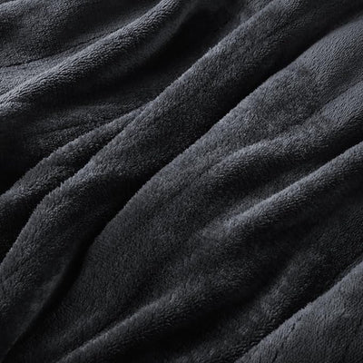 Eydna Electric Heated Blanket Twin Size 62"x84", Fast Heating Throw, Soft Plush Microplush for Bed & Couch, 1-10Hs Auto Off & 9 Heating Levels, Machine Washable, Gifts for Grandma & Family-Dark Gray