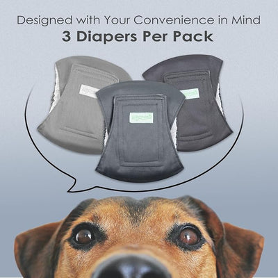 wegreeco Washable Male Dog Belly Band (Stylish Pattern)- Pack of 3 - Washable Male Dog Belly Wrap, Dog Diapers Male (Small)