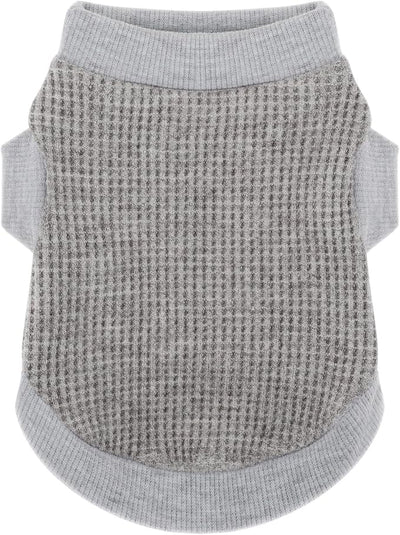 Cozy and Functional Dog Shirts for Small Puppies: Stretchable Gray Attire with Easy-On Design, Ideal for Chihuahuas and Yorkies - Enhance Comfort and Playfulness on Chill Days Large