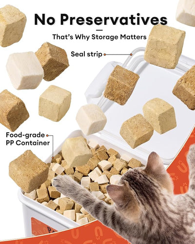 3-in-1 Freeze-Dried Mixed Liver Treats for Dogs & Cats, 17.63 oz, Beef Liver, Chicken Liver & Chicken, Single-Ingredient Proteins, Meal Topper, Resealable Bag