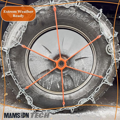 0218 Semi Truck Snow Chain Rubber Adjuster Spider Bungee - Heavy-Duty Tire Chain Tensioner - Set of 6 | Mamson Tech