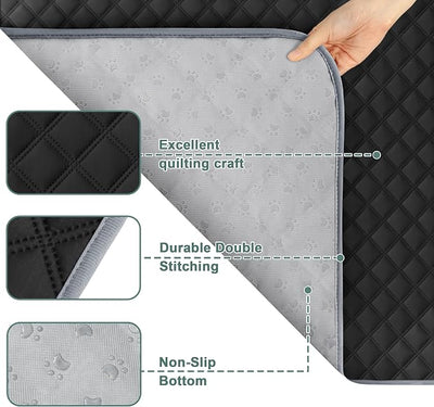 Eterish Reusable Washable Pee Pads for Dogs Large/Extra Large 36'' x 41'' 2 Pack, Absorbent Pet Puppy Dog Training Pads Non-Slip, Waterproof Whelping Potty Pads for Dogs Leak-Proof