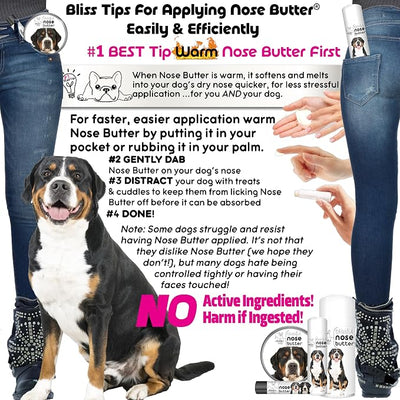 The Blissful Dog Greater Swiss Mountain Dog Unscented Nose Butter - Dog Nose Butter, 0.50 Ounce