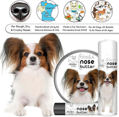 The Blissful Dog Papillon Unscented Nose Butter - Dog Nose Butter, 8 Ounce