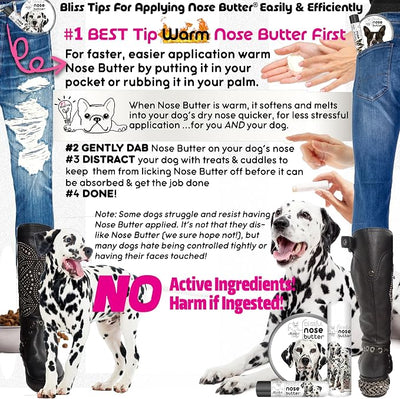 The Blissful Dog Dalmatian Unscented Nose Butter, 0.50-Ounce