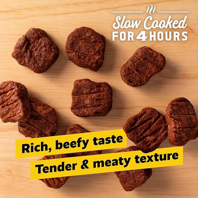 Pup-Peroni Tender Cuts, Beef Recipe Dog Treats Slow Cooked for 4 Hours, 20 Oz. Canister