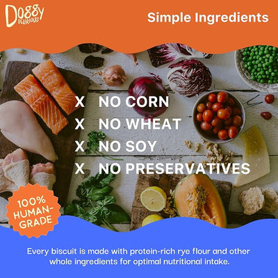 Wet Noses Doggy Delirious All Natural Dog Treats, Made in USA, 100% USDA Certified Organic, Non-GMO Project Verified, 14 Oz Box, Peanut-Butter Flavor, 2-Pack