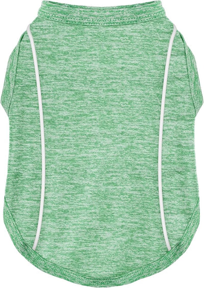 Stay Safe at Night: Stylish Reflective Strip Dog Shirt & Tank Top - Soft, Breathable Clothes with Sun Protection, Quick Dry, Stretchy, Lightweight for Small to Large Dogs Green 4XL