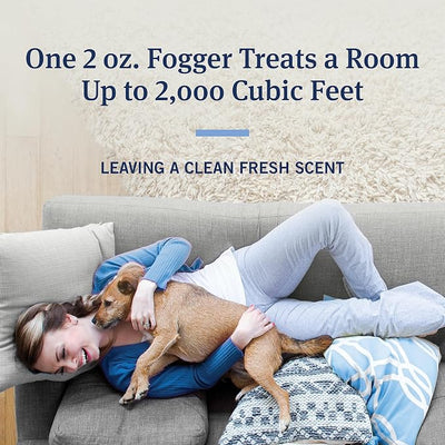 PetArmor Home Fogger, Kills Fleas, Ticks, Mosquitoes & Other Listed Insects, Helps Eliminate Pet Odor, Clean Fresh Scent, Protects for 7 Months, 3 2oz Canisters