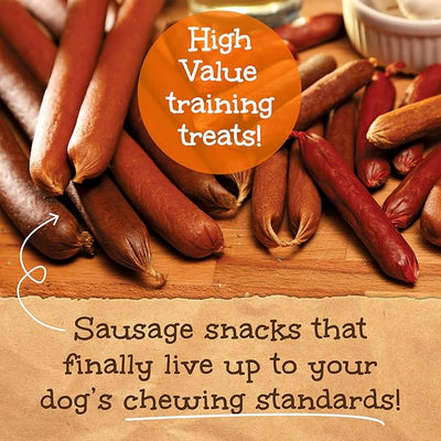 Happy Howie's Sausage Treats - Healthy Dog Treats, Flavorful Slow Cooked Lamb, Natural Ingredients, Chewy Dog Treats, Hormone Free-Lamb, (Pack of 3)