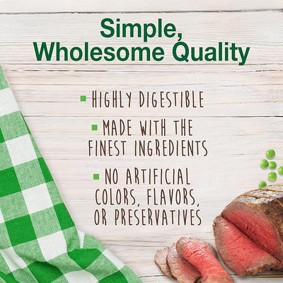 Nylabone Healthy Edibles Natural Chews, Long Lasting Dog Bones, Healthy Dog Treats, Roast Beef Flavor, X-Small (8 Count)