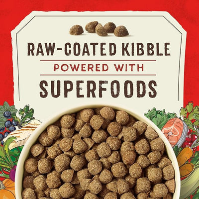 Stella & Chewy's SuperBlends Raw Coated Wholesome Grains Wild-Caught Whitefish & Salmon Recipe with Superfoods, 3.5 lb. Bag