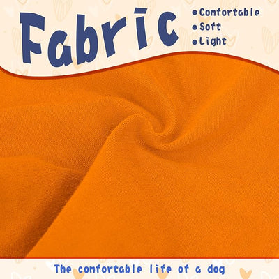 Stylish Cotton Dog Shirt with Print, Soft & Breathable, All-Season Comfort, Fits Most Breeds - Perfect Pet Apparel for Small, Medium, Large Dogs.Orange 4XL
