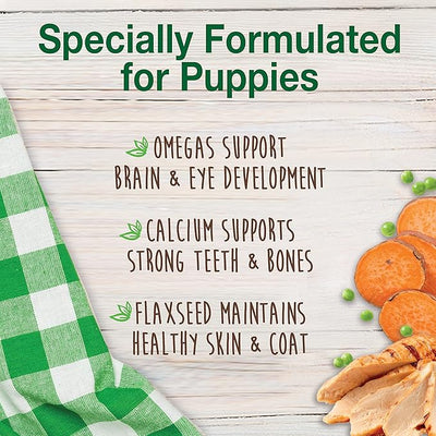 Nylabone Healthy Edibles Natural Puppy Chews Long Lasting Treats for Puppies, Turkey & Sweet Potato Dog Treats, X-Small/Petite (16 Count)