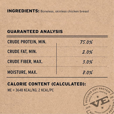 Vital Essentials Freeze Dried Dog Treats | Chicken Breast, Single Ingredient | Premium Quality | Grain Free Training Treats for Dogs, 10 oz Bag