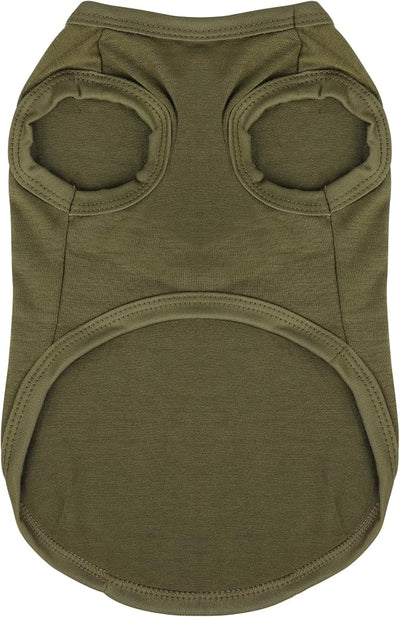 Expressive Pet Vest: Sleeveless Dog Shirt with 'I Love My Daddy' Slogan, Ideal for Chihuahuas, Poodles, Yorkies, and Puppies, Ultimate Comfort, Easy Maintenance! Olive Green X-Large