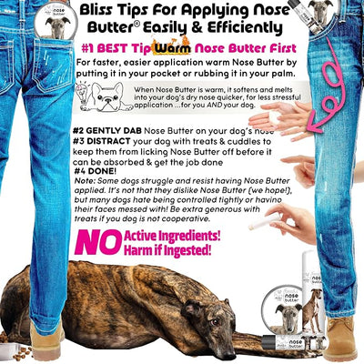 The Blissful Dog Greyhound Unscented Nose Butter - Dog Nose Butter, 8 Ounce