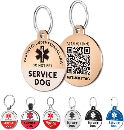 QR Code Pet ID Tag — Stainless Steel Smart Tag with Online Profile