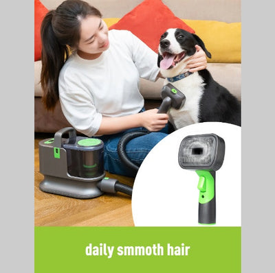 Pet Grooming Clipper & Vacuum Kit — Low-Noise Trimmer Set