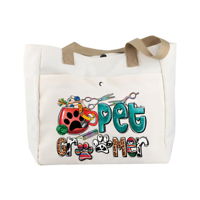 Pet Groomer Tote Bag — Funny Canvas Gift Bag for Groomers