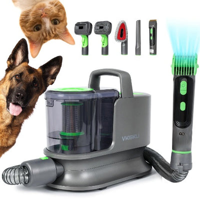 Pet Grooming Clipper & Vacuum Kit — Low-Noise Trimmer Set