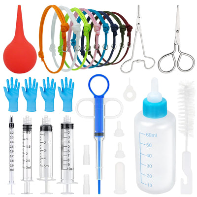 Puppy & Kitten Whelping & Nursing Kit — Feeding Bottles & Care Tools
